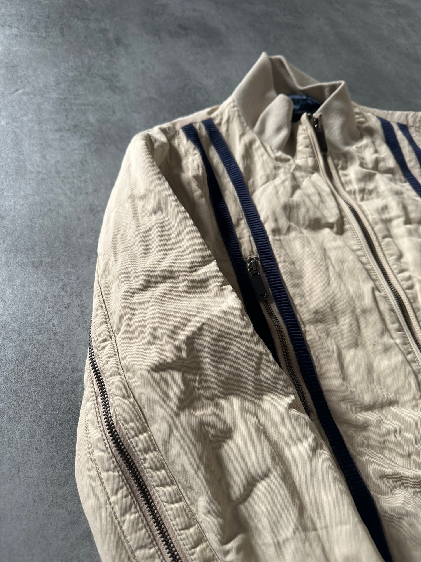 1990s Emporio Armani Detachable Arm Zips Archive Bomber Jacket (M) - 4