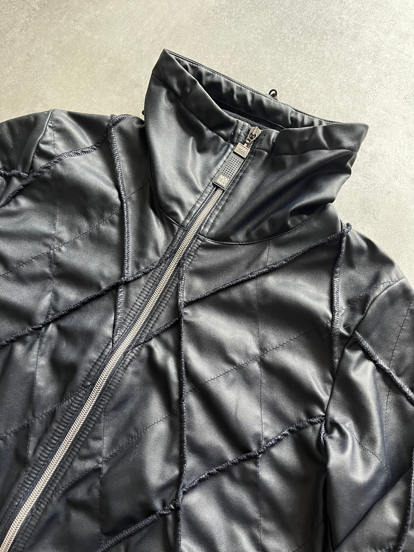 2000s' Marithé + François Girbaud Navy Structural Archive Jacket (S) (S) - 10