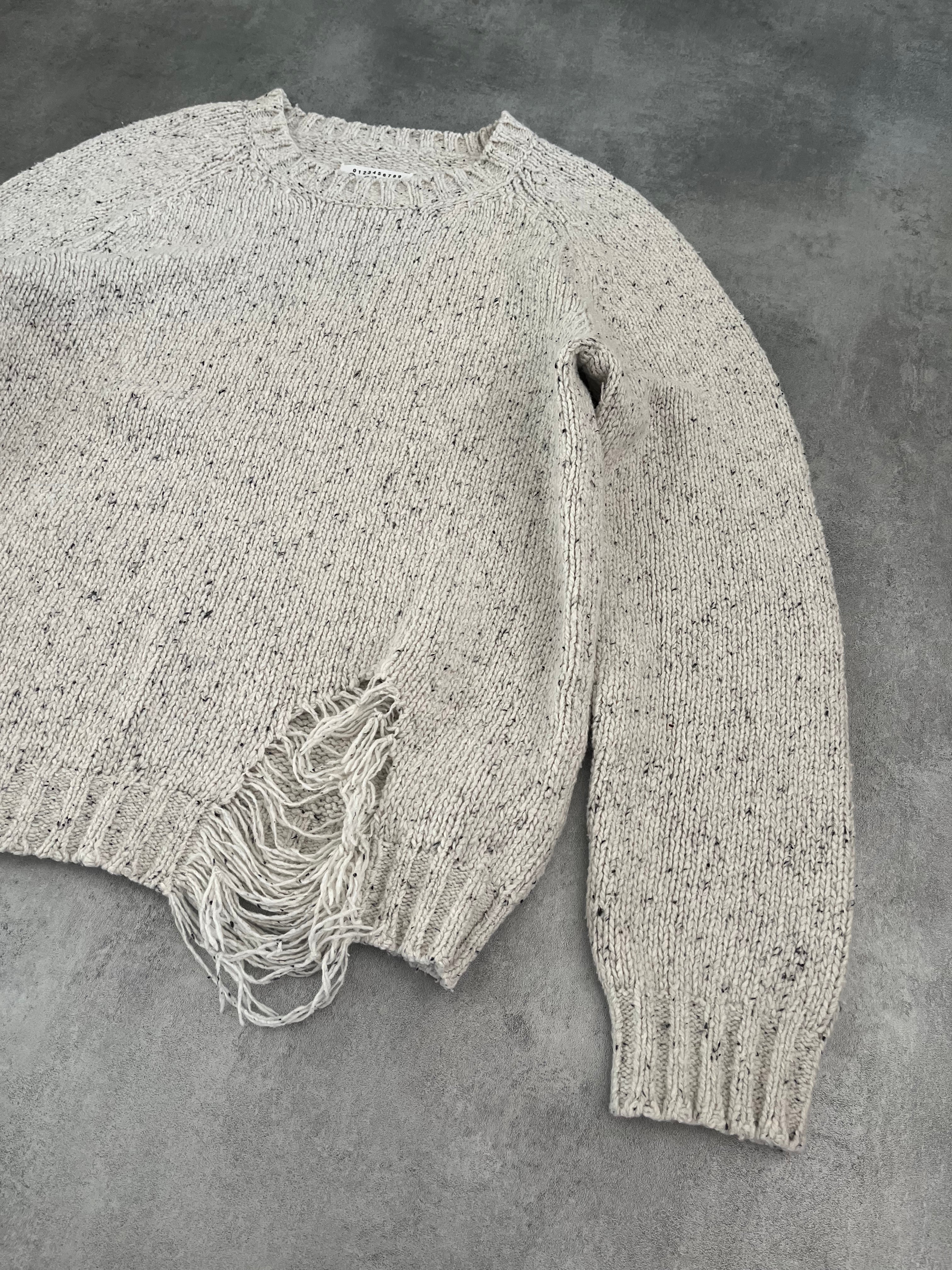 Maison Margiela Ribbed Distroyed Calm Sweater  (L) - 6