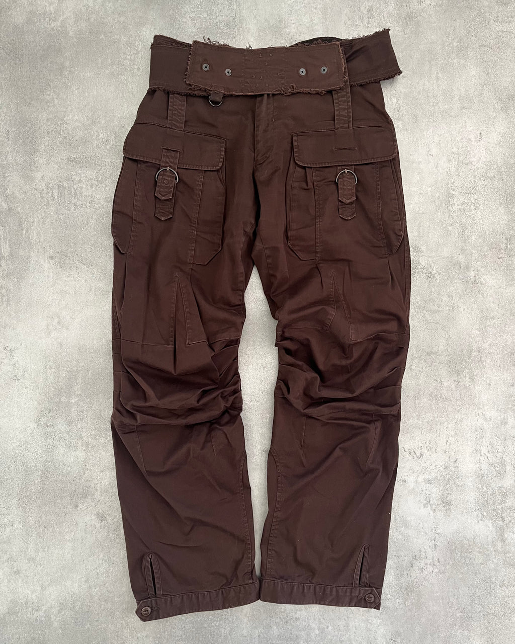 2000s' Marithé + François Girbaud Brown Funk Pants (S/M) (M) - 1
