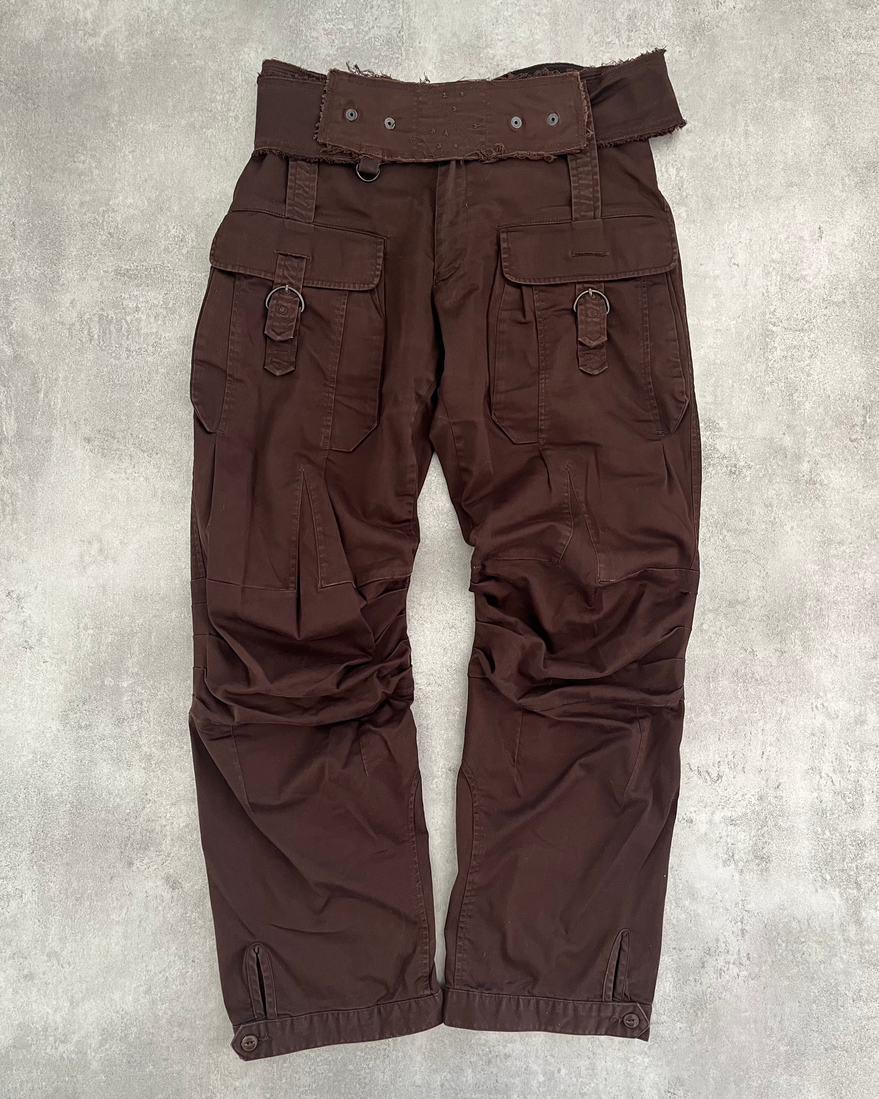 2000s' Marithé + François Girbaud Brown Funk Pants (S/M) (M) - 1