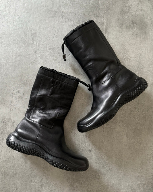AW1999 Prada Vibram Ankle Leather Boots  (40,5) - 1