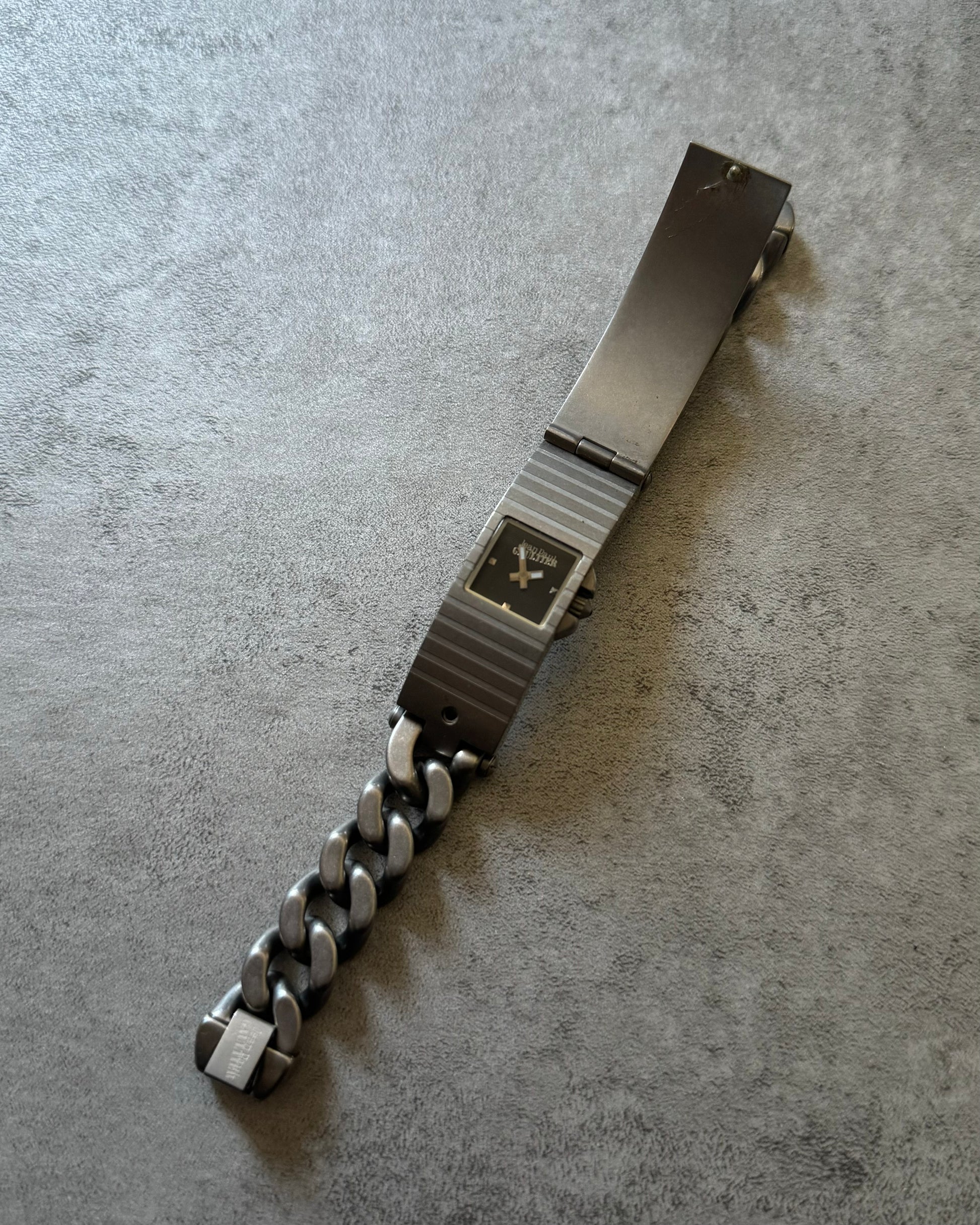 Jean Paul Gaultier Hidden Frame Silver Watch  (OS) - 1