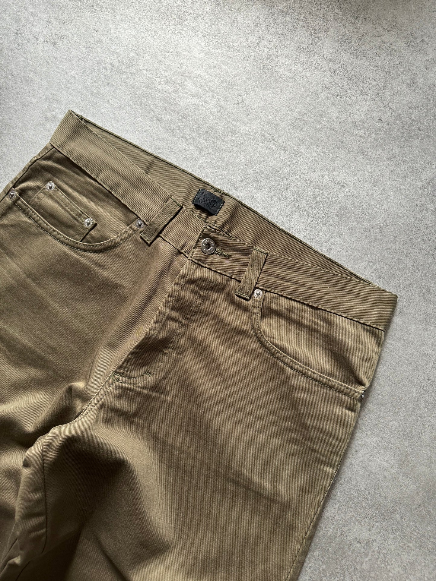 Dolce & Gabbana Olive Cargo Detachable Pants (M) - 7