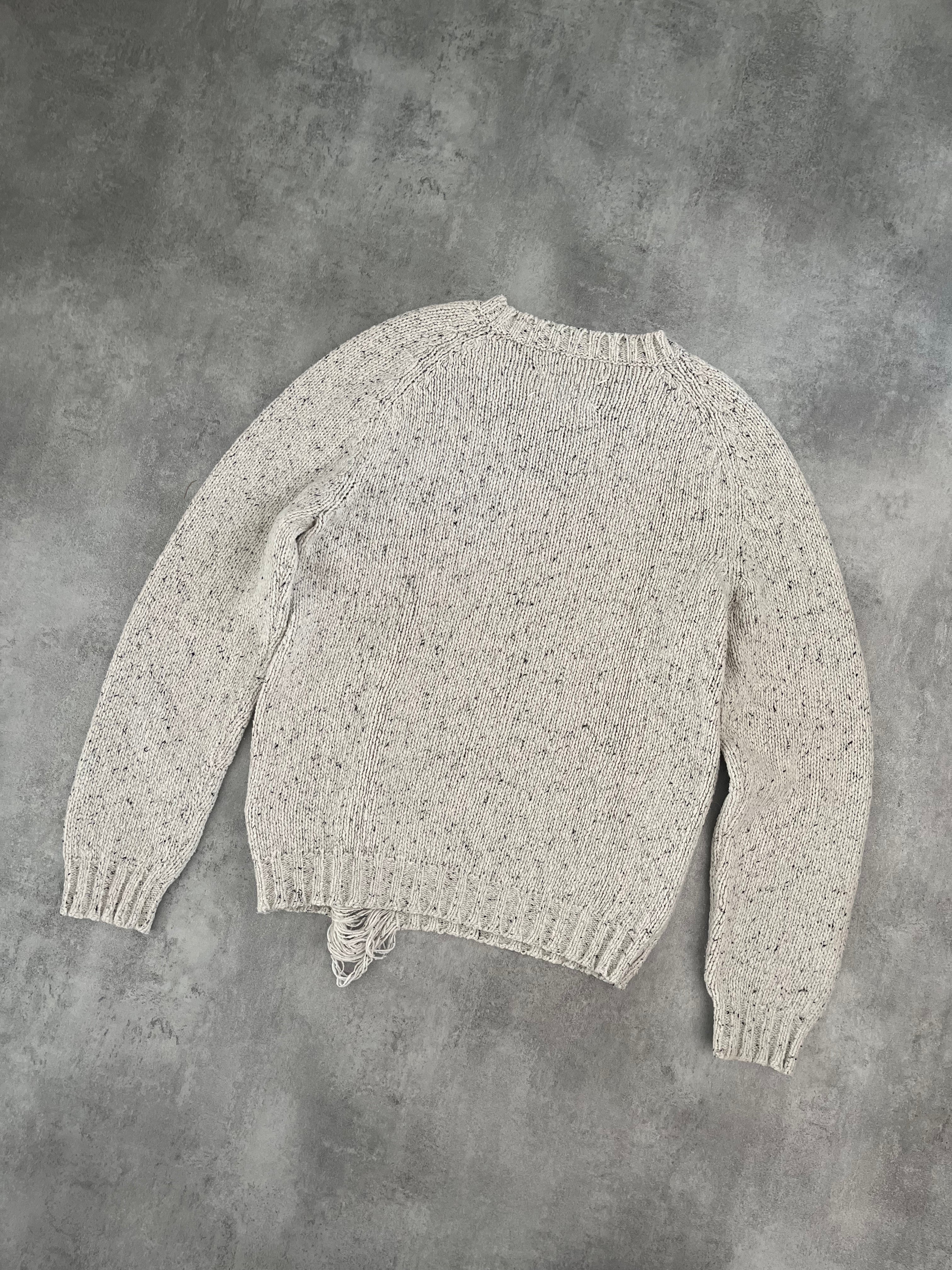 Maison Margiela Ribbed Distroyed Calm Sweater  (L) - 2