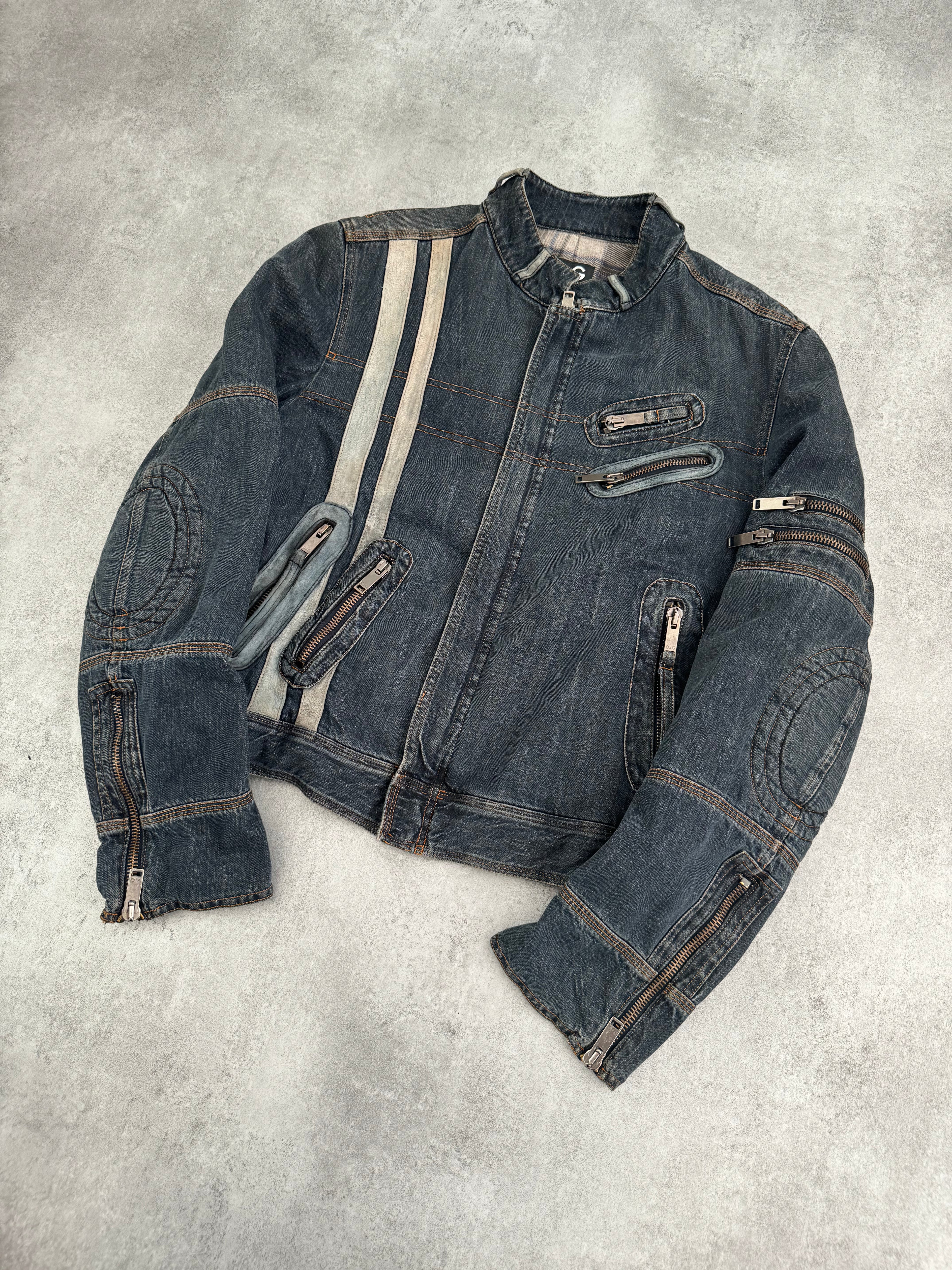 AW2004 Dolce & Gabbana Azure Utility Zipperwear  (M) - 3