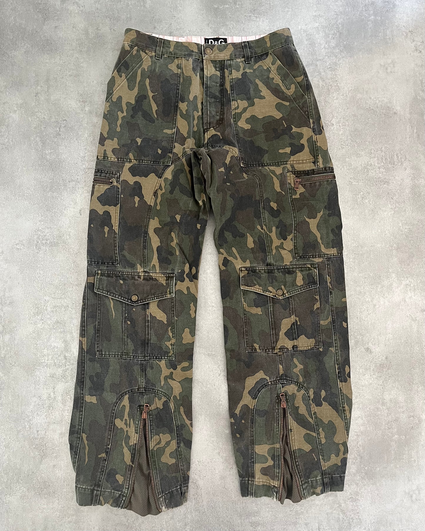 AW2004 Dolce & Gabbana Military Utility Cargo Pants (M) - 1