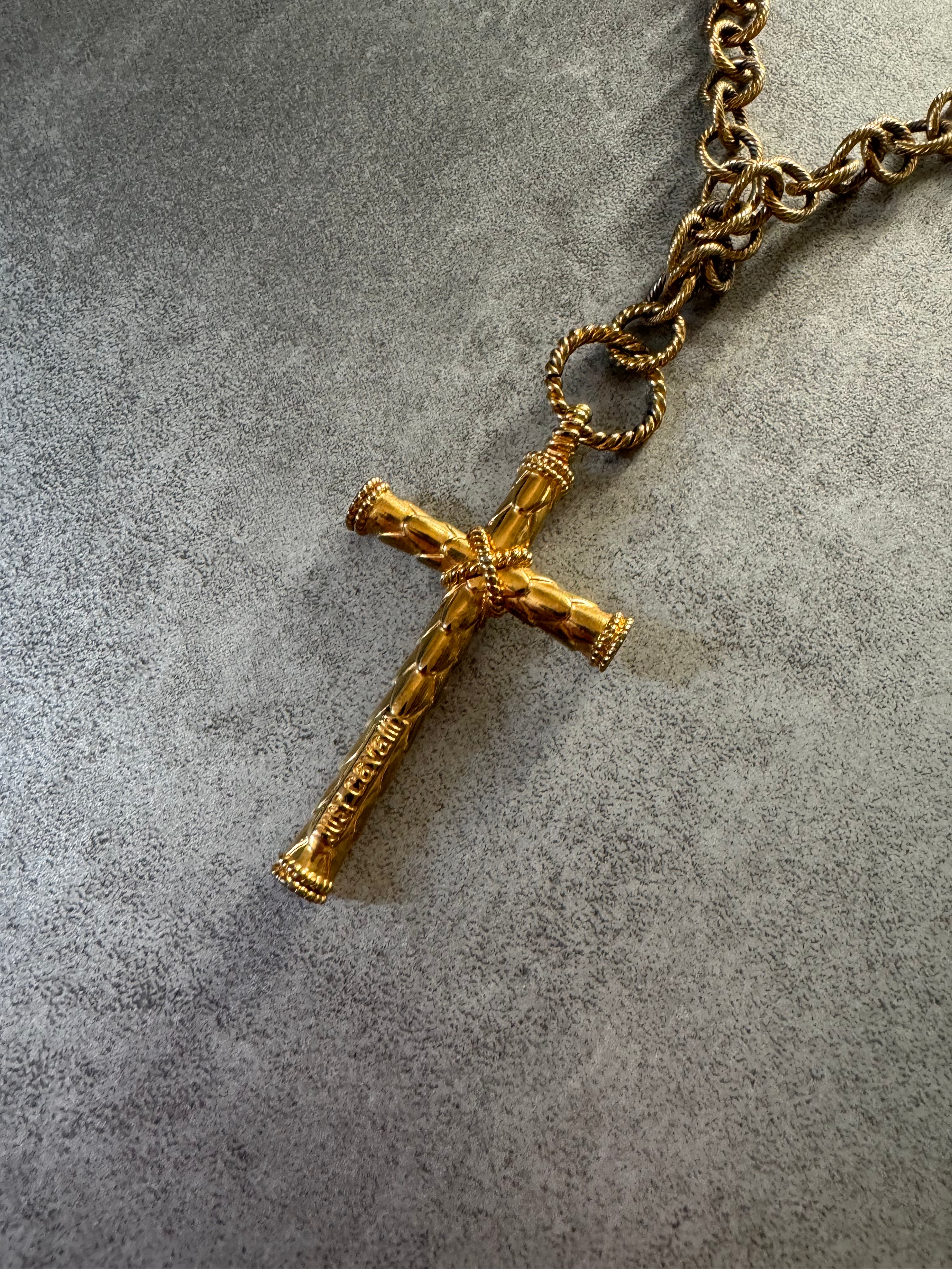 2000s Just Cavalli Royal Imperial gold necklace (OS) - 3