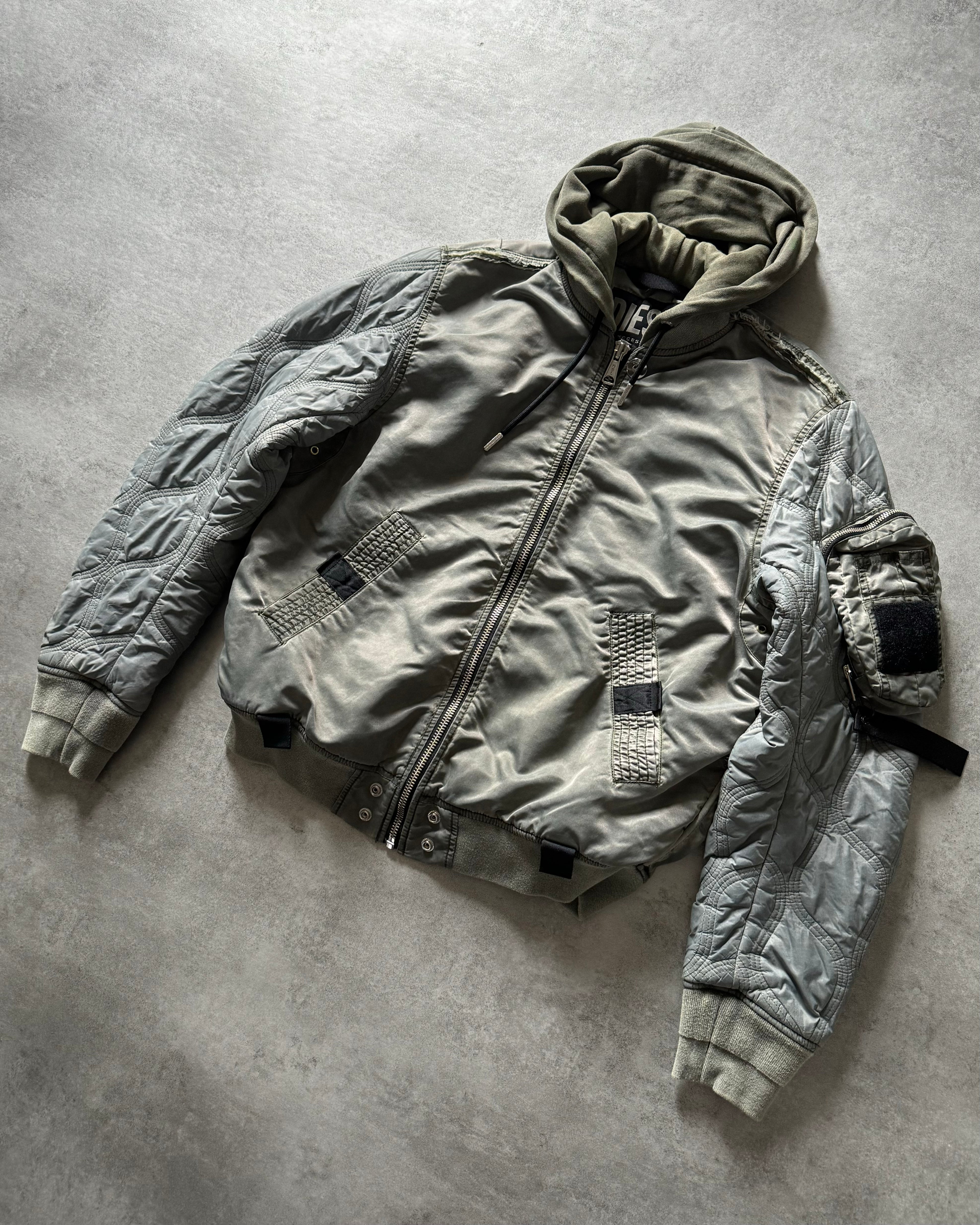 Diesel Premium Aero Relaxed Bomber Jacket (M) - 2