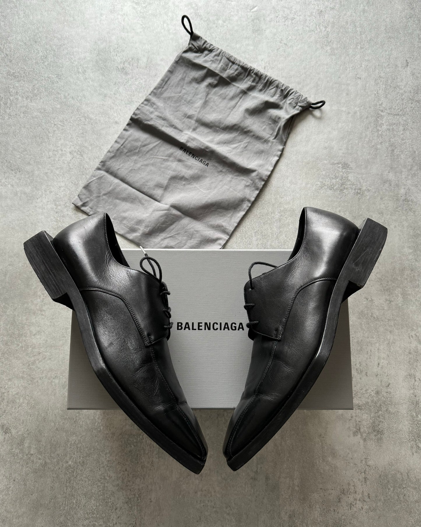 Balenciaga Modern Derby Leather Shoes (45,5) - 2