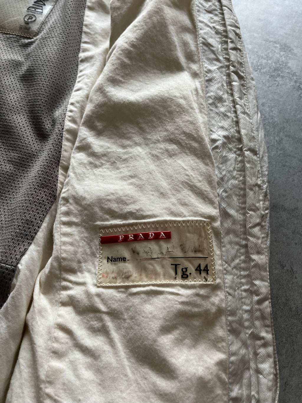 SS2002 Prada White Light Nylon Jacket  (S) - 7