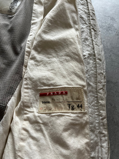 SS2002 Prada White Light Nylon Jacket  (S) - 7